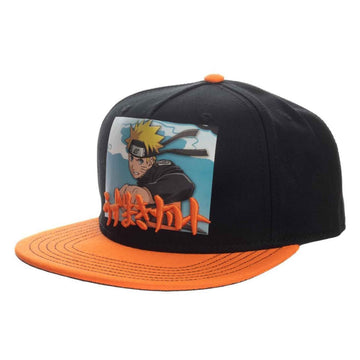Naruto Shippuden Printed Screenshot with Embroidery Snapback Hat - BUCKET POPCORN